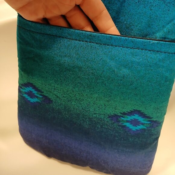 New Southwestern Cross chest Shoulder Bag Purse Ombre Faux Leather travel pouch - Picture 10 of 10